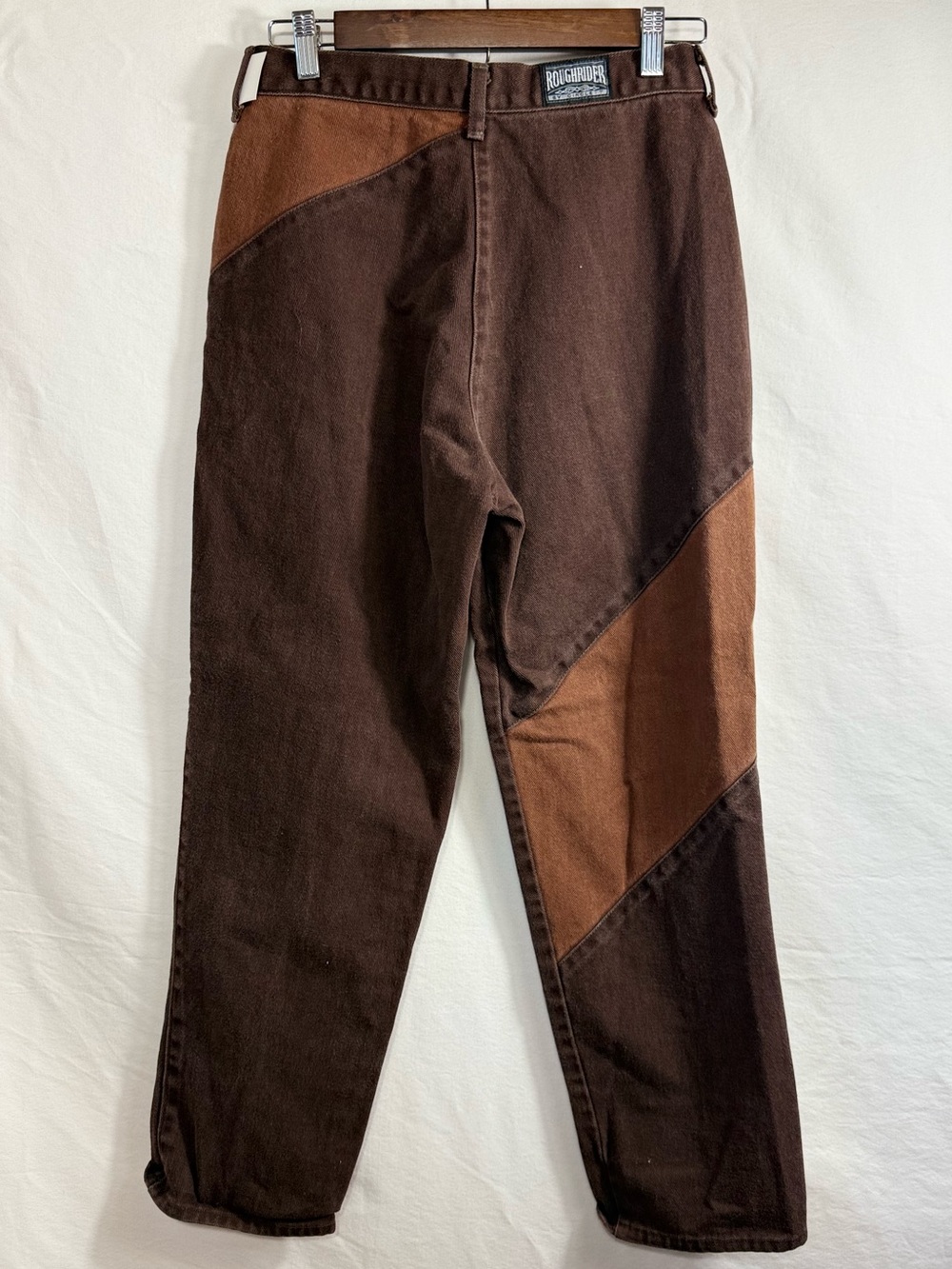 vintage Roughrider by Circle T colorblock Western jeans from 1980-90’s - Picture 4 of 5